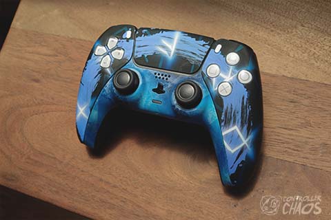 God of War Ragnarok Blue PS5 Skin Kratos Ragnarok Controller 