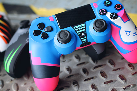 Overwatch Dva Playstation 4 Custom Controllers Controller Chaos