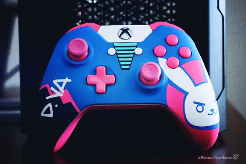 Overwatch Dva Xbox One Elite Pro Gaming Custom Controllers Controller Chaos