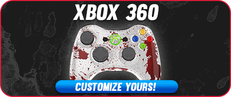 Blood Splatter Xbox 360 Custom Controllers