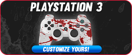 Blood Splatter PlayStation 3 Custom Controllers