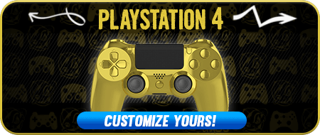 Playstation 4 Chrome Gold Custom Controllers