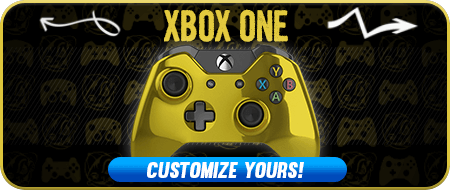 Xbox One Chrome Gold Custom Controllers